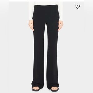 Theory Black Flare Women's Pants: Demitria Black Elevate Crepe